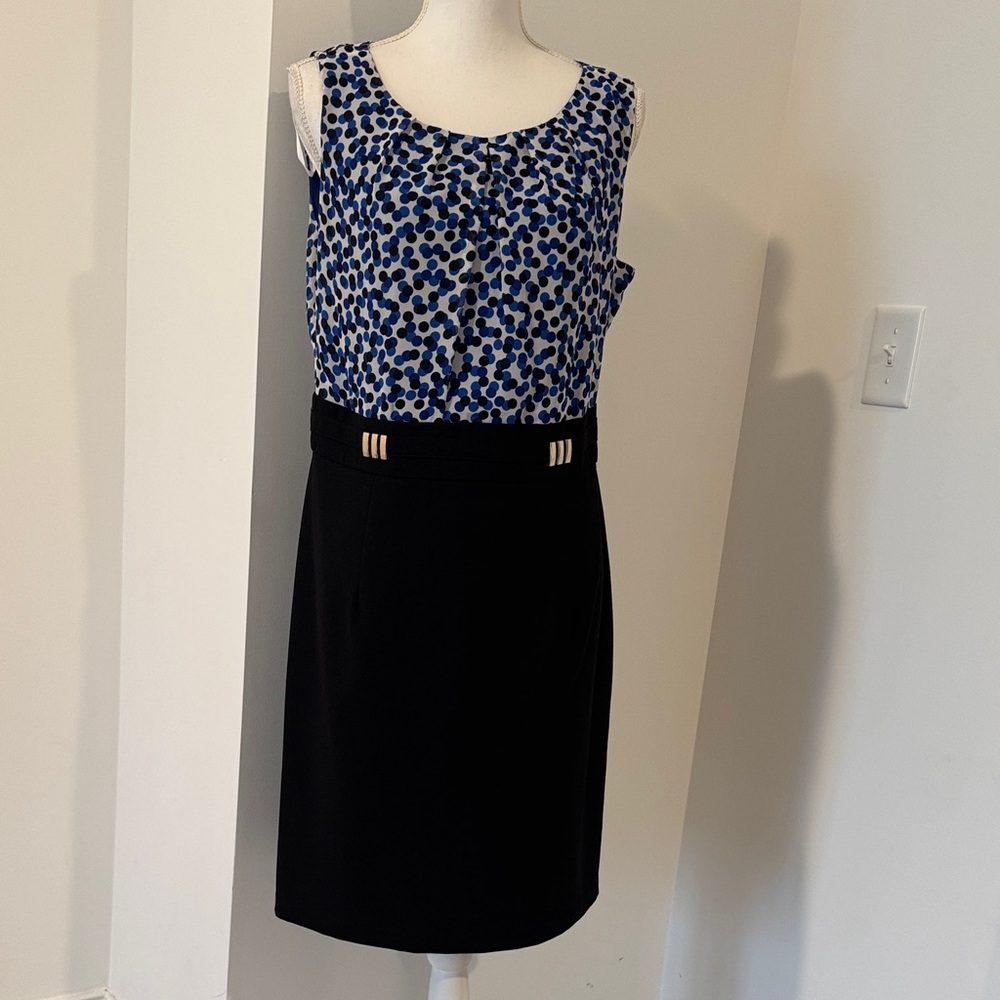 ALYX Chic Black and Blue Women's Pencil Dress